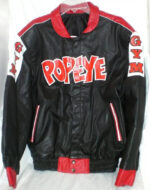 Vtg Popeye The Sailor Man Leather Jacket