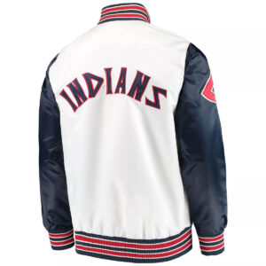 White Cleveland Indians The Legend Satin Jacket