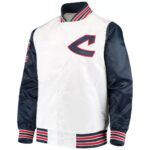 White Cleveland Indians The Legend Satin Jacket