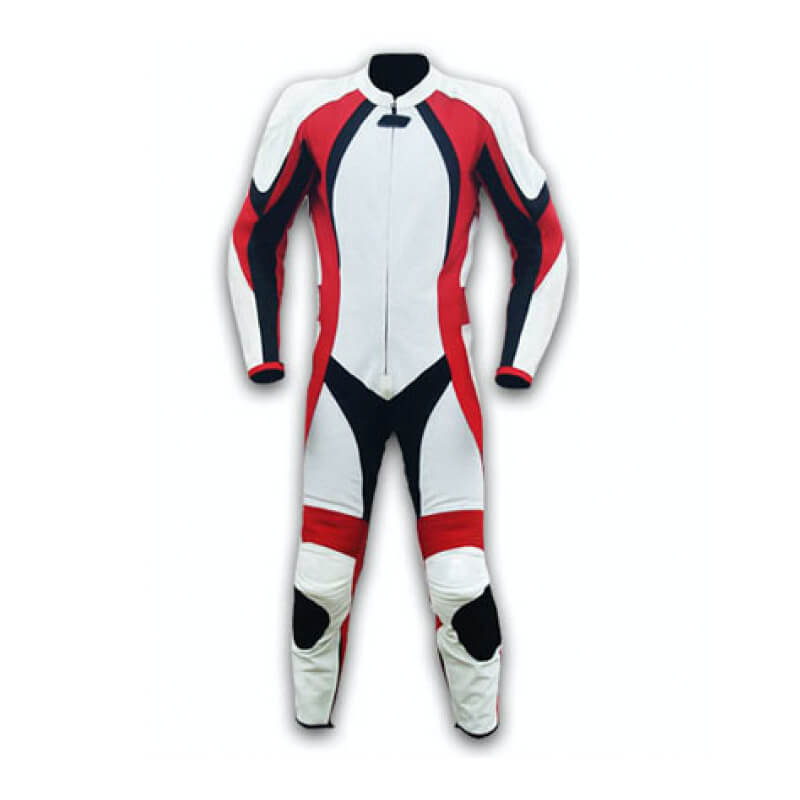 White Motorcycle Leather Racing Suit White Motorcycle Leather Racing Suit