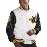 White&Black Iowa Hawkeyes Cotton Jacket