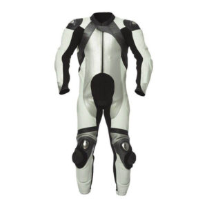 White&Black Tor Motorcycle Leather Racing Suit