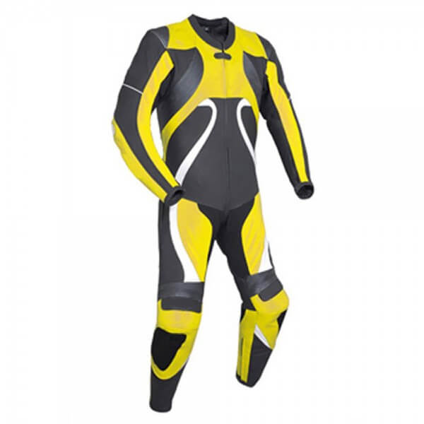 Yellow&Grey Motorcycle Racing Leather Suit Yellow&Grey Motorcycle Racing Leather Suit