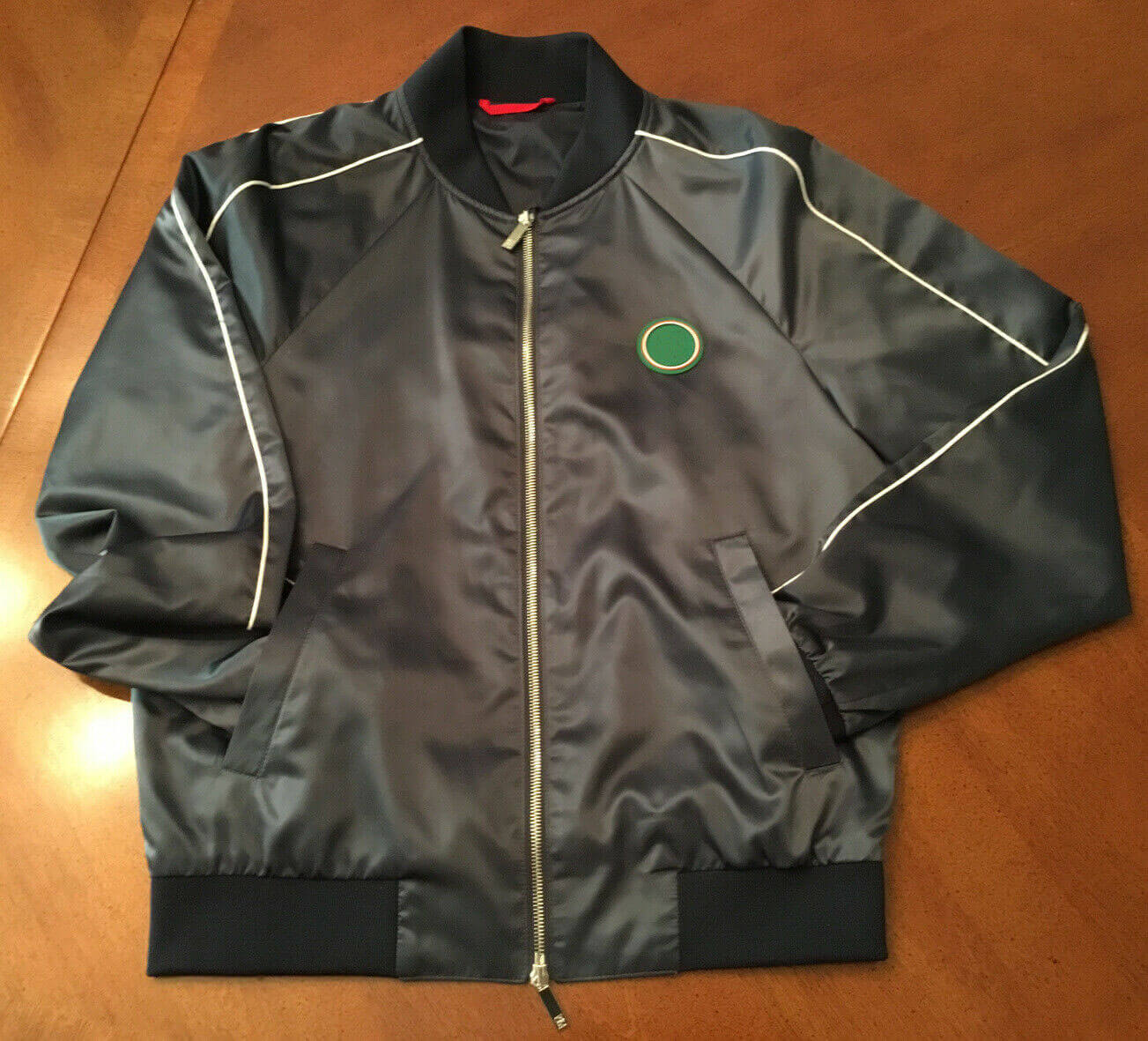 s-l1600-2 Grey Satin Bomber Jacket