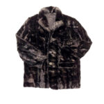 Black Diamond Cut Mink Car Coat