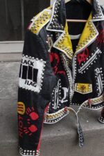 Black Punk Rock Studded Leather Jacket