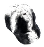 Black and Grey Full Rex Rabbit Derby Hat