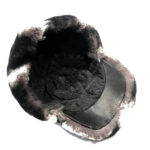 Black and Grey Full Rex Rabbit Derby Hat