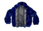 Blue Black Diamond Cut Full Chinchilla Coat