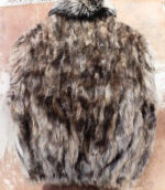 Brown Beaver Bomber Fur Winter Jacket