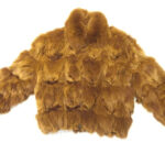 Cognac Full Fox Fur Bomber Jacket