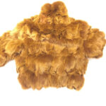 Cognac Full Fox Fur Bomber Jacket