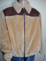 Crocodile and Sheared Beaver Fur Jacket