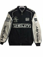 Ford Shelby Cobra Racing Cotton Twill Black Jacket