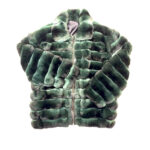 Forest Green Full Chinchilla Fur Coat