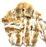 Men Red Fox Bomber Fur Jacket