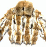 Men Red Fox Bomber Fur Jacket