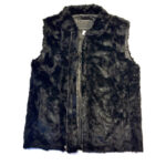 Men's Black Mink Fur Vest