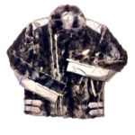 Men's Black Mink Leather Biker Jacket
