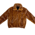 Men's Cognac Full Mink Fur Jacket