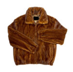 Men's Cognac Full Mink Fur Jacket