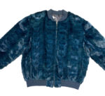 Men's Dark Green Mink Bomber Jacket