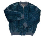 Men's Dark Green Mink Bomber Jacket