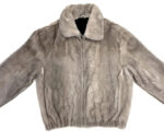 Men's Grey Full Mink Fur Jacket