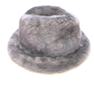 Men's Grey Full Mink Fur Top Hat