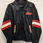 Mickey Mouse Electric Guitar Vintage Leather Jacket