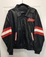 Mickey Mouse Electric Guitar Vintage Leather Jacket