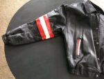 Mickey Mouse Electric Guitar Vintage Leather Jacket