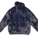 Navy Blue Mink Fur Bomber Jacket