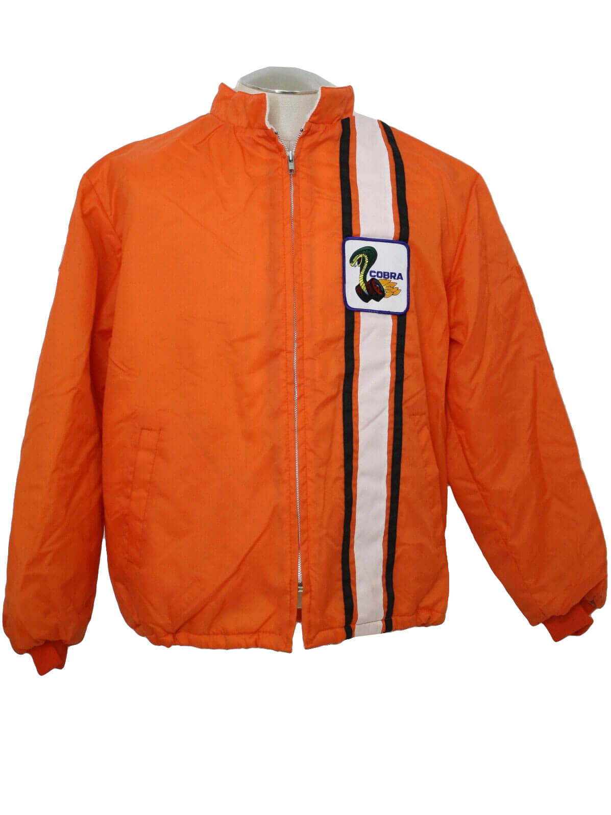 Orange Vintage Ford Mustang Cobra Shelby Jacket