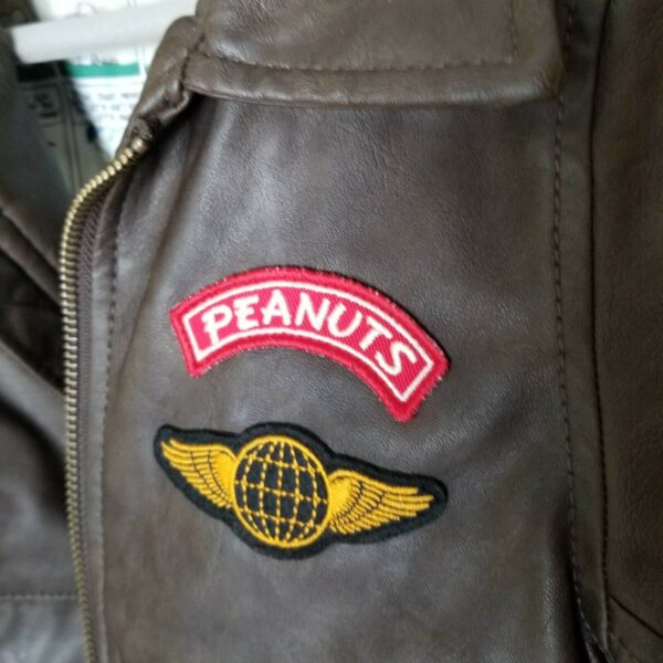 Peanuts Snoopy Dog Leather Bomber Jacket