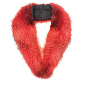 Red Rabbit Fur Wrap Collar
