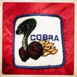 Red Vintage Ford Mustang Cobra Checkerboard Jacket