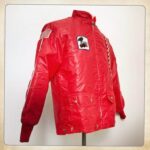 Red Vintage Ford Mustang Cobra Checkerboard Jacket