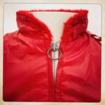 Red Vintage Ford Mustang Cobra Checkerboard Jacket