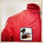 Red Vintage Ford Mustang Cobra Checkerboard Jacket