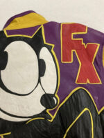 Vintage 90s Felix The Cat Cartoon Leather Jacket
