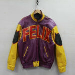 Vintage 90s Felix The Cat Cartoon Leather JacketVintage 90s Felix The Cat Cartoon Leather Jacket