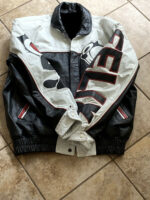 Vintage 90s Felix The Cat Leather Cartoon Jacket