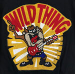 Vintage 90s Taz Wild Thing Jeff Hamilton Leather Jacket