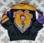 Vintage Betty Boop Leather and Wool Varsity Jacket
