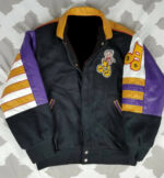 Vintage Betty Boop Leather and Wool Varsity Jacket