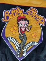 Vintage Betty Boop Leather and Wool Varsity Jacket