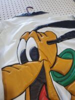 Vintage Disney Pluto Cartoon Leather Jacket