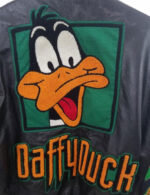 Vintage Looney Tunes Daffy Duck Leather Jacket