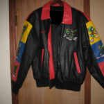Vintage Marvin The Martian Embroidered Leather Jacket